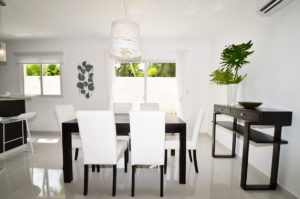 dining room in ground floor condo at The SANCTUARY at Los Corales