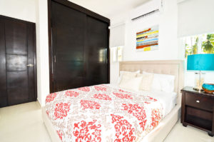bedroom in second floor condo at The SANCTUARY at Los Corales