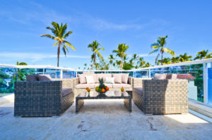 penthouse balcony with view of Punta Cana at The SANCTUARY at Los Corales